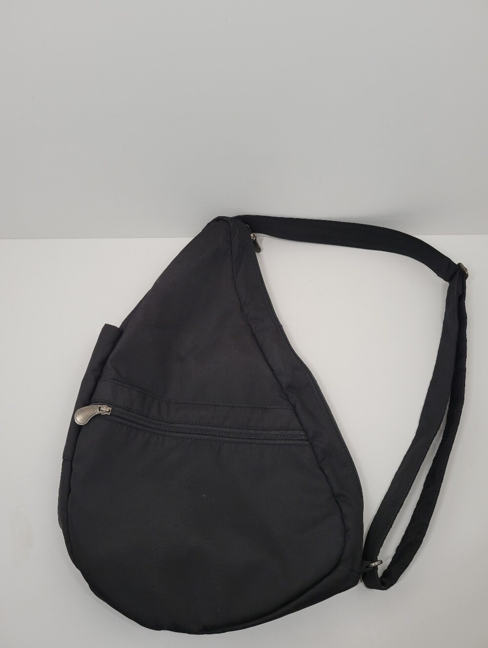 AmeriBag Healthy Back Black Bag Sling One Shoulder Purse Backpack